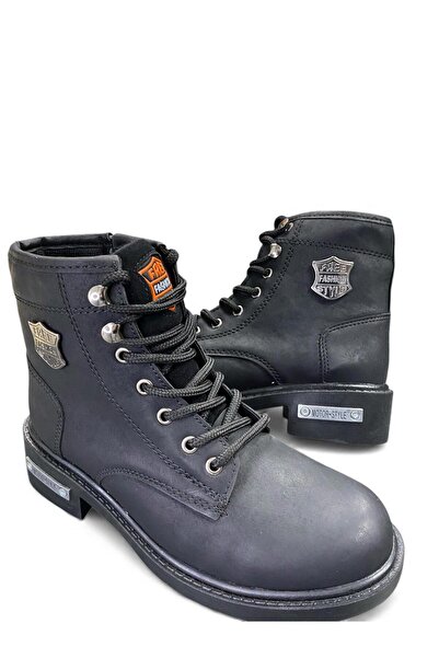 Desimod حذاء Darkworld Harley موديل شتوي بنعل مطاطي للجنسين باللون الأسود