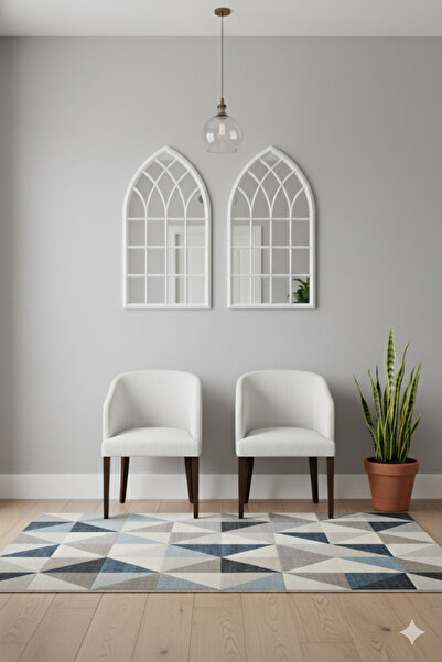 Generic Elegant mirror set with a luxurious frame, adding a touch of sophistication to any space. 92 x 51 cm