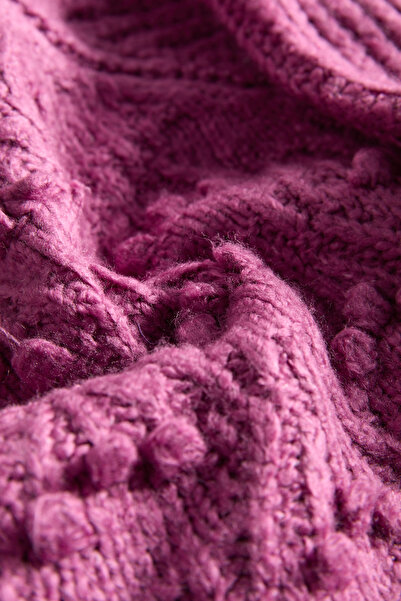 Knitoryx Γυναικείο πλεκτό πουλόβερ με σχέδιο κεράσι Πλεκτό με λαιμόκοψη μαλακό (3 χρώματα)