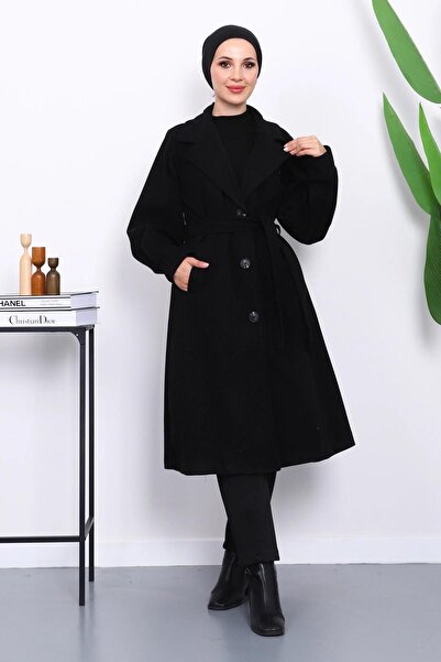 SimbaButik Balon kol bağlamalı kaban