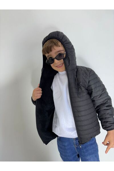 THE ARSLAN Şişme Bebek İçi Peluş Kürklü Mont