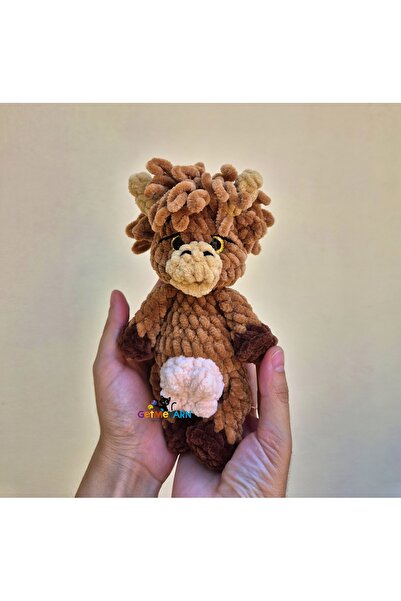 OEM Moolsy, Vaca Mică – Jucărie de Pluș Croșetată Manual | Cadou Amigurumi Mo...