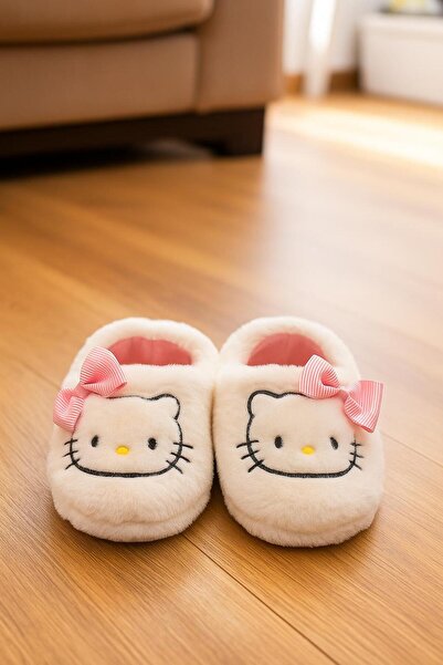 Valenta Sevimli Kedi Desenli Bebek Patik Panduf