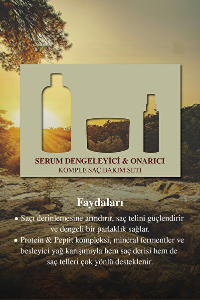 Clara Hygienics Sebum Dengeleyici & Onarıcı Komple Saç Bakım Seti Vegan (SLS/SLES Free)