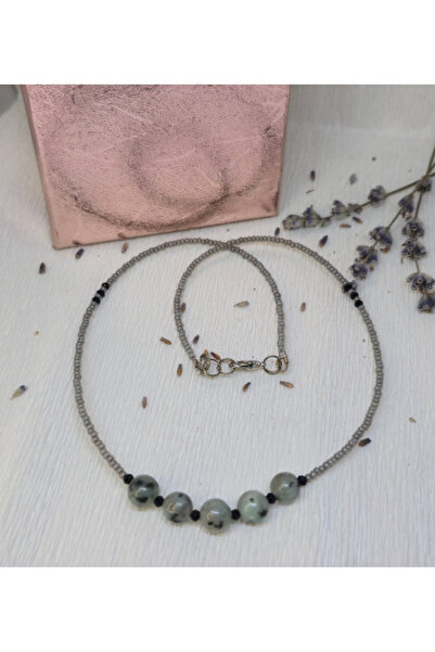 Amma Design Colier Toho cu agat dalmatic