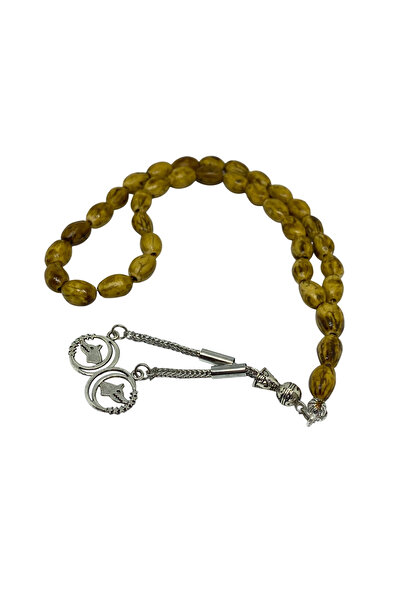 HepsiSepette El Yapımı Oyma Dalından Koparılmış Doğal Zeytin Çekirdeği Tesbihi