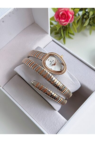 Daniel Klein Orijinal Yılan Model 2 Yıl Garantili Kadın Kol Saati Bileklik Hediyeli