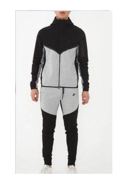 m.baba Tech Fleece Siyah Eşofman Takımı