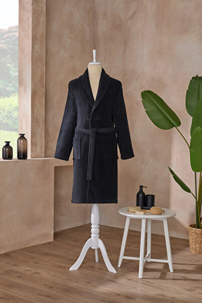 Özdilek Kolorista Şalyaka crni kućni ogrtač