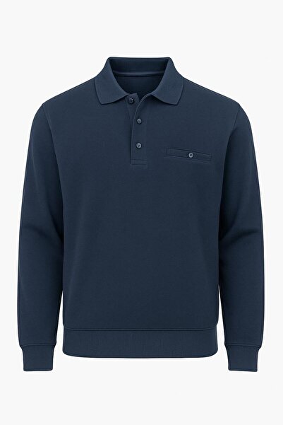 SİMENTİ Πουλόβερ Regular Fit με λαιμόκοψη πόλο Σελανίκη - 7414