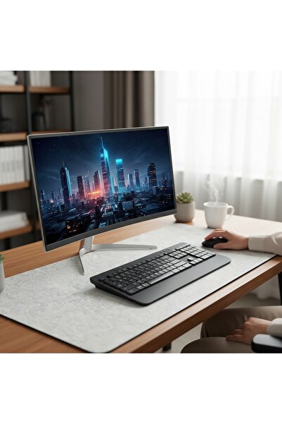 Next Craft Mouse Pad Desk Protector Large Felt Gamer Mat 3mm Light Gray Color 140X70 cm