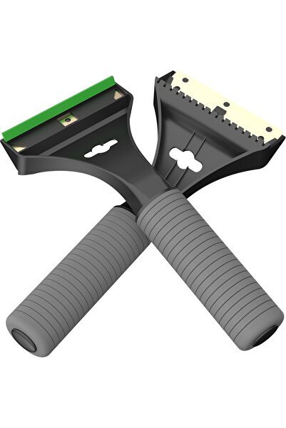 DELPI Car ice scraper with ergonomic handle and soft coating, ABS, 21.5 x 10 cm, Gray