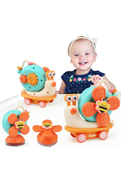 OEM Montessori Interactive Suction Snail Toy for Babies