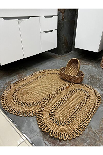 Eylül Home Dizayn BANYO PAS PAS TAKIMI SEPETLİ TAKIM