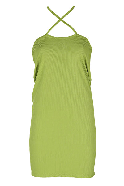 Noisy May Rochie Michelle Verde Deschis - M, Verde, 92% Poliester, 8% Elastan