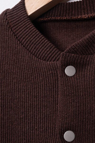 DIMPLE BABY Cotton Stretch Fabric Front Snap Fastener 4-Season Baby Set