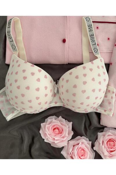 DEFORA Supported Padded Stone Bra Underwear Set