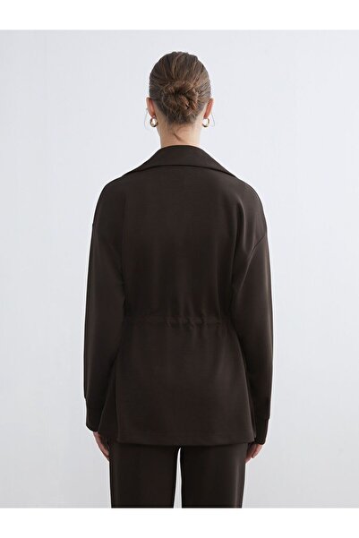 LC Waikiki Γυναικείο φούτερ με φερμουάρ LCW Modest ψηλός λαιμός oversized