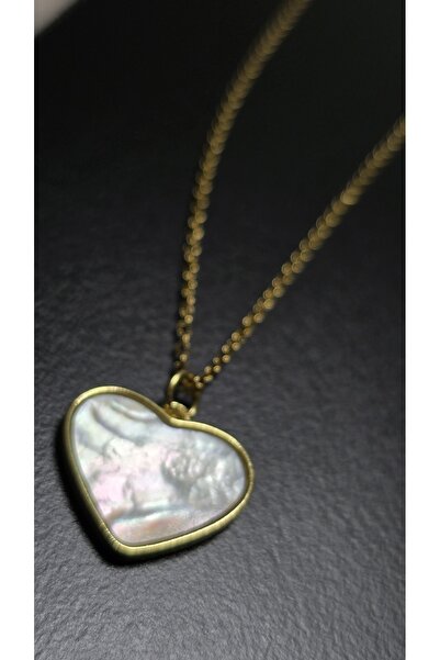 stainles steel Stainless Steel Heart Necklace with Zirconia