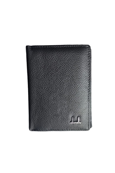 qianxilu Men's Genuine Leather Wallet - Black - Elegant, Practical and Durable