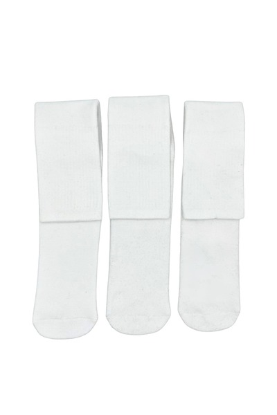 FENRA STUDIO جوارب رياضية مريحة من القطن الناعم السميك بدون كعب باللون الأبيض