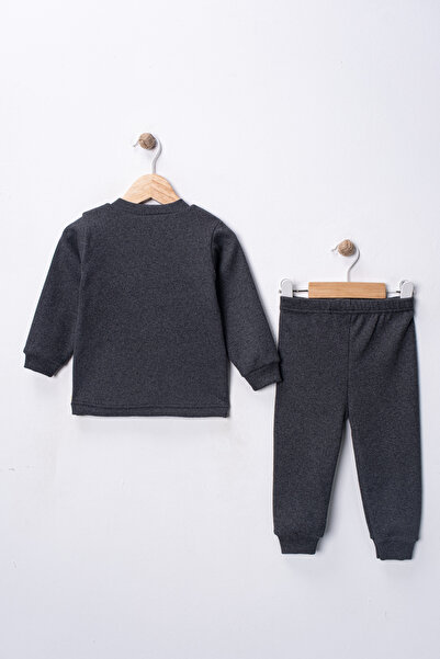 DIMPLE BABY Cotton Stretch Fabric Front Snap Fastener 4-Season Baby Set