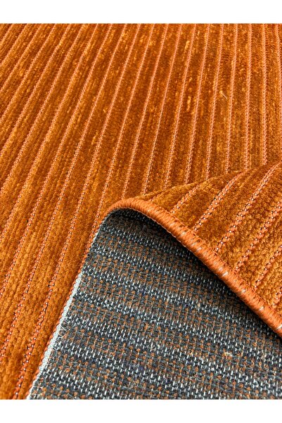 NevMahall Makinada Yıkanabilir Kaymaz Taban Antialerjik Sade Desenli Şönil Mu...