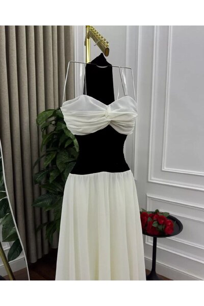 diarafashionsa Chiffon evening dress with Barbie