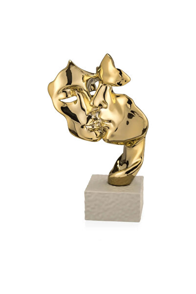 Moda Argenti Măști Sculptură Decorațiune H27 Auriu