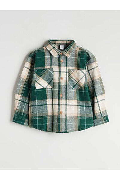 LC Waikiki Cămașă pentru băiat cu mânecă lungă în carouri LCW Kids