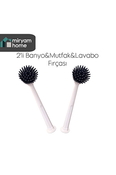 ATA HOME MiryamHome Banyo ve Mutfak bulaşık yıkama Fırçası Seti 2’li