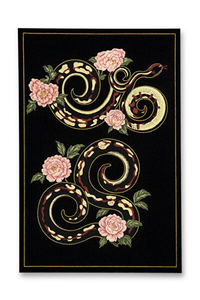 Rugs Modern Halı MOSSO Μπλε Μωβ Αποχρώσεις Έθνικ Λουλούδια με Σχέδιο Υφαντή Β...