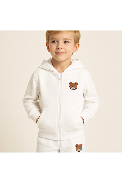 childbaby Παιδικό σετ αθλητικών φορμών με με κουκούλα φερμουάρ κάτω από το επάνω μέρος