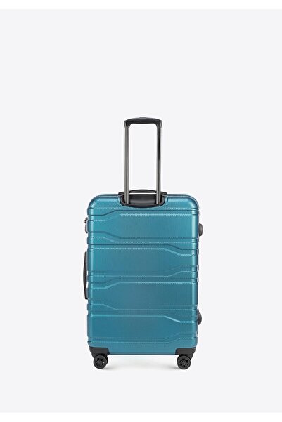 Wittchen Valiză mare pentru bărbați din policarbonat, policarbonat albastru embosat