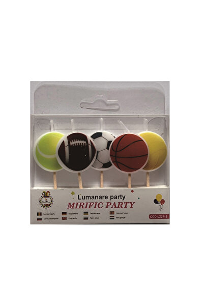 Mirific Party Set 5 cake candles, multicolor, ball, PPLZ2719