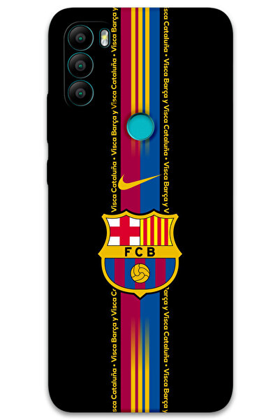 MRCİLETİSİM غطاء خلفي من جينرال موبايل GM 21 Plus بنمط HD مطبوع - برشلونة