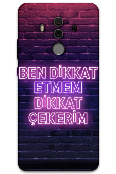 MRCİLETİSİM غطاء خلفي لهاتف هواوي ميت 10 برو بنمط عالي الدقة مطبوع - انتبه إل...