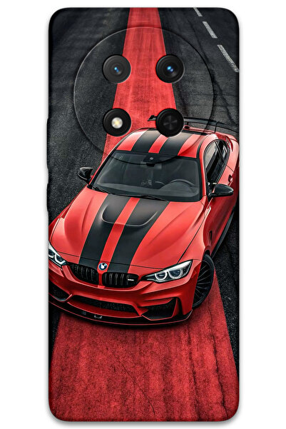 MRCİLETİSİM غطاء خلفي لهاتف هواوي هونور ماجيك 7 لايت بنمط HD مطبوع - أحمر BW