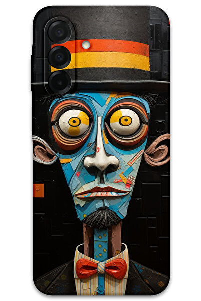 MRCİLETİSİM غطاء خلفي لهاتف سامسونج جالاكسي A17 بنمط HD مطبوع - صراخ صامت