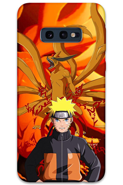 MRCİLETİSİM غطاء خلفي لهاتف سامسونج جالاكسي S10E بنمط HD مطبوع - ناروتو