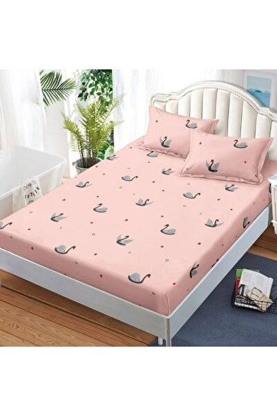 CumparaMisim Fitted Sheet, Satin Cotton, 180x200 cm + 2 Pillowcases 50x70 cm