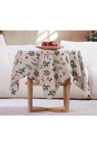 Nef Nef Homeware Nef-Nef Hello Winter Tablecloth 100x100 cm ecru