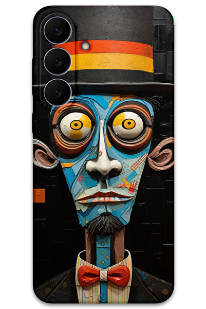 MRCİLETİSİM غطاء خلفي لهاتف سامسونج جالاكسي S25 FE بنمط HD مطبوع - صراخ صامت