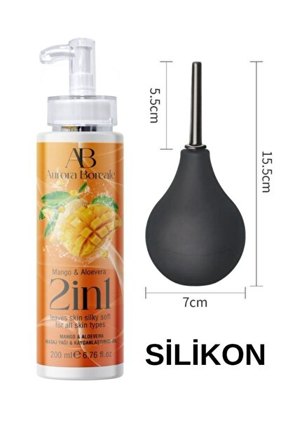 AuroraBoreale AŞKIN DEPOSU A B 2 +1 ARADA MANGO ALOVERA AROMALI 200ML JEL SİL...