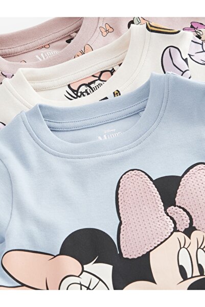 Next Baby Cotton Mickey Mouse Patterned Pajamas 3-Piece Bottom Top Set