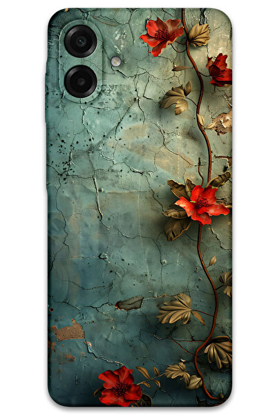 MRCİLETİSİM غطاء خلفي لهاتف سامسونج جالاكسي A07 بنمط HD مطبوع - زهرة اللبلاب