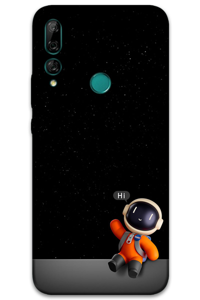 MRCİLETİSİM غطاء خلفي لهاتف هواوي Y9 برايم 2019 بنمط HD مطبوع - رائد الفضاء هاي