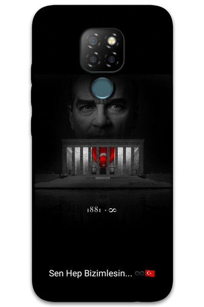 MRCİLETİSİM غطاء خلفي من جنرال موبايل GM 20 Case HD Pattern مطبوع - أتاتورك معنا