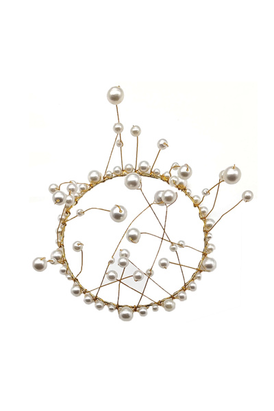 Mirific Party Decor de tort auriu, 12×9 cm, cerc, QT9866