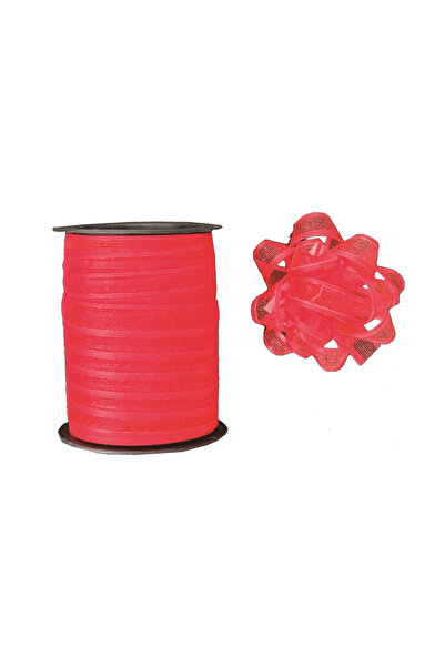 Mirific Party Set de 4 fundițe decorative și panglică de 100 cm, roșie